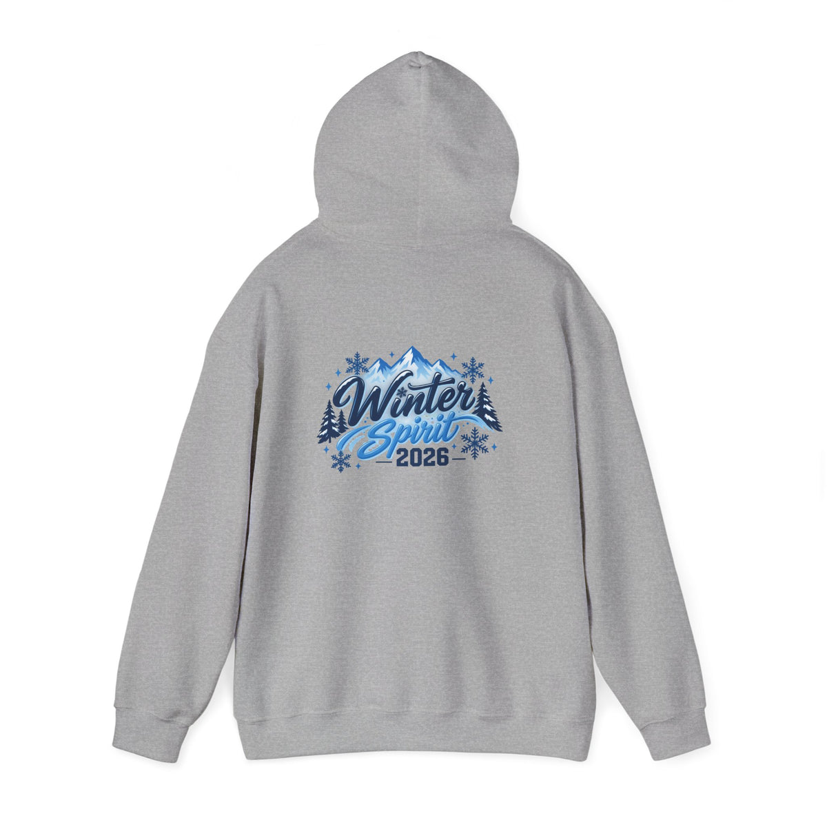 Winter Spirit 2026 Hoodie - Mountain Snowflake Holiday Pullover
