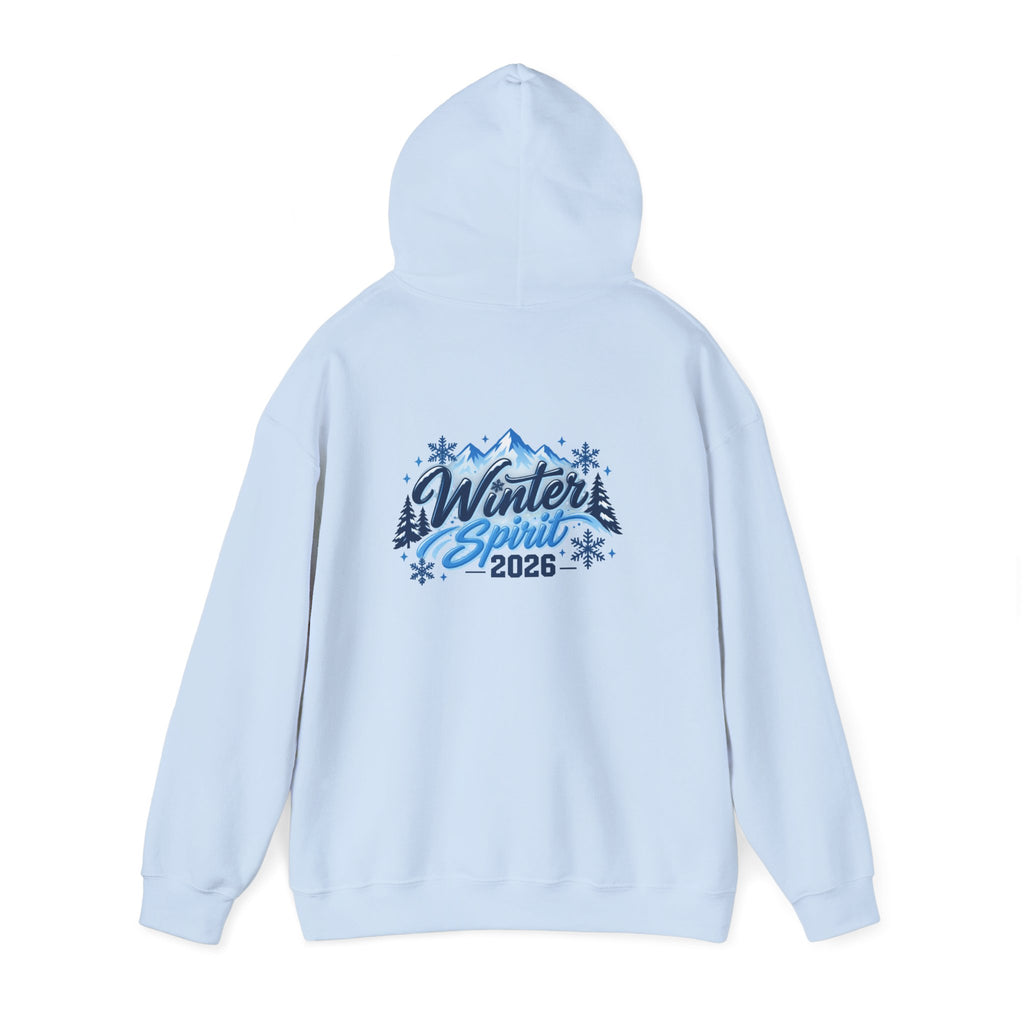 Winter Spirit 2026 Hoodie - Mountain Snowflake Holiday Pullover
