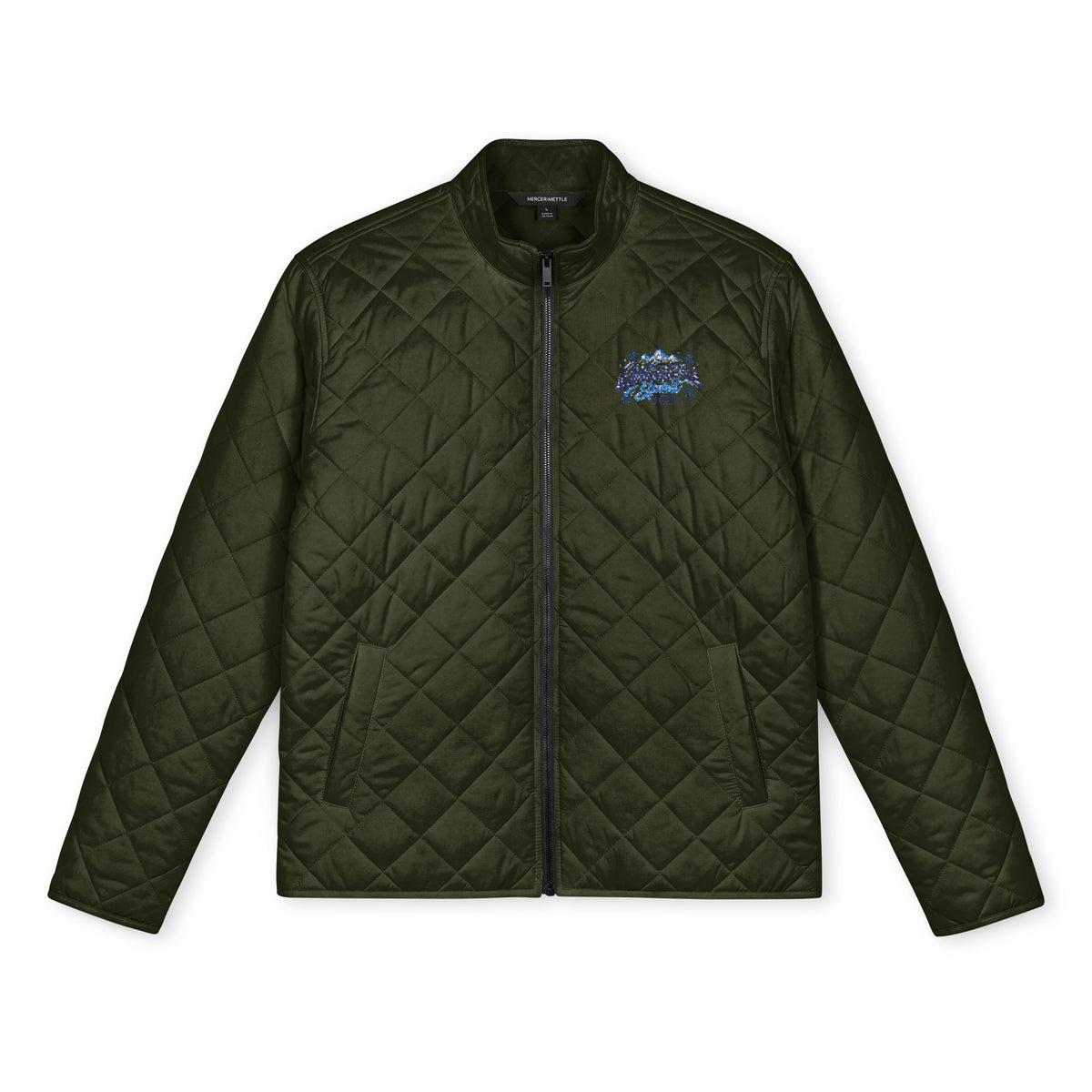 Men's Quilted Full-Zip Jacket (Embroidery)