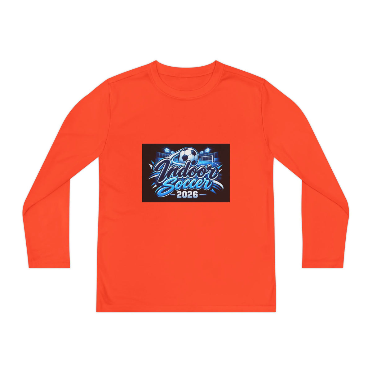 Indoor Soccer 2026 Youth Long Sleeve Tee — Youth Soccer Team Shirt