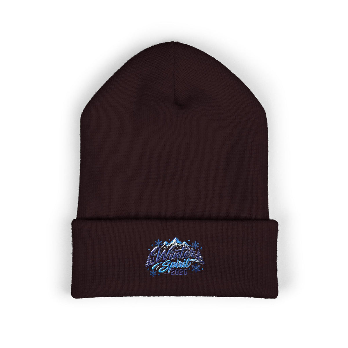 Embroidered 'Winter Camper 2026' Cuffed Beanie – Cozy Outdoor Skiing & Camping Hat