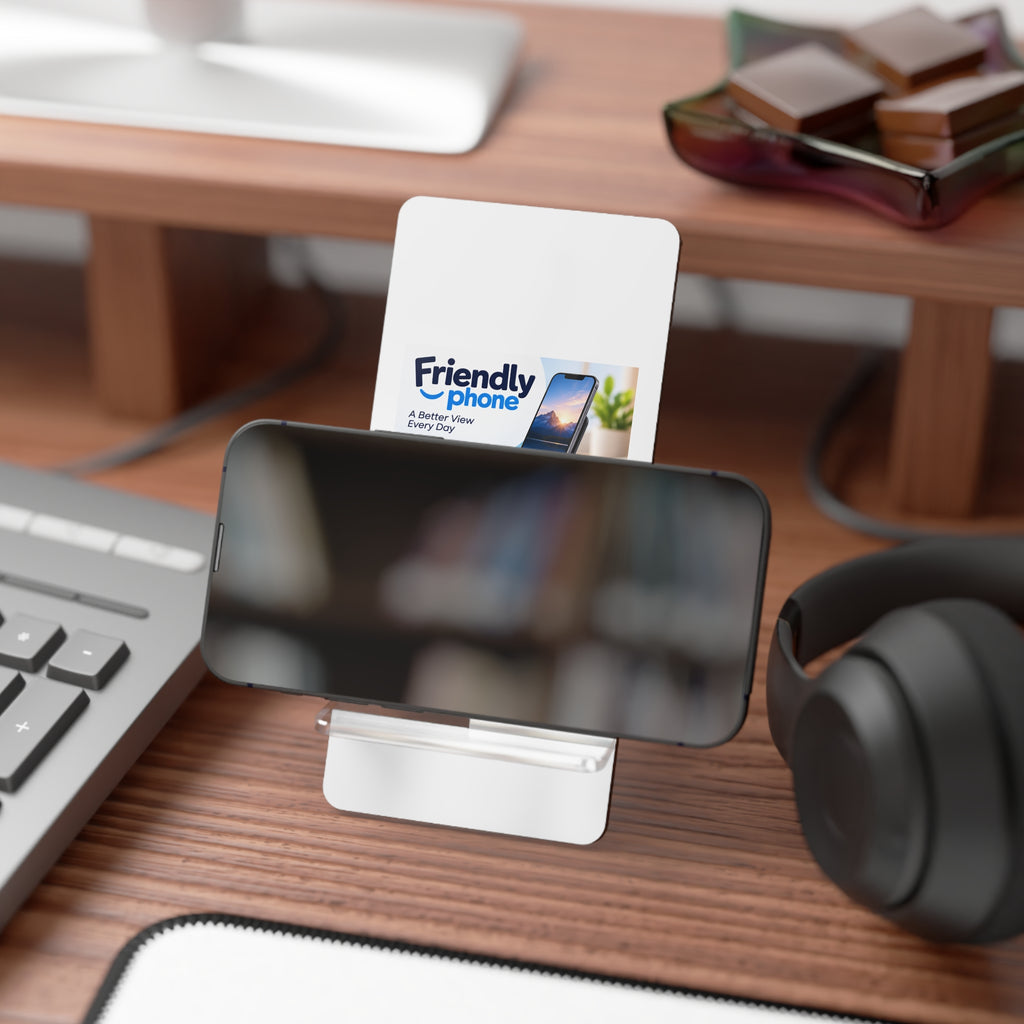 Adjustable Clear Phone Stand — Portable Mobile Display Stand for Smartphones