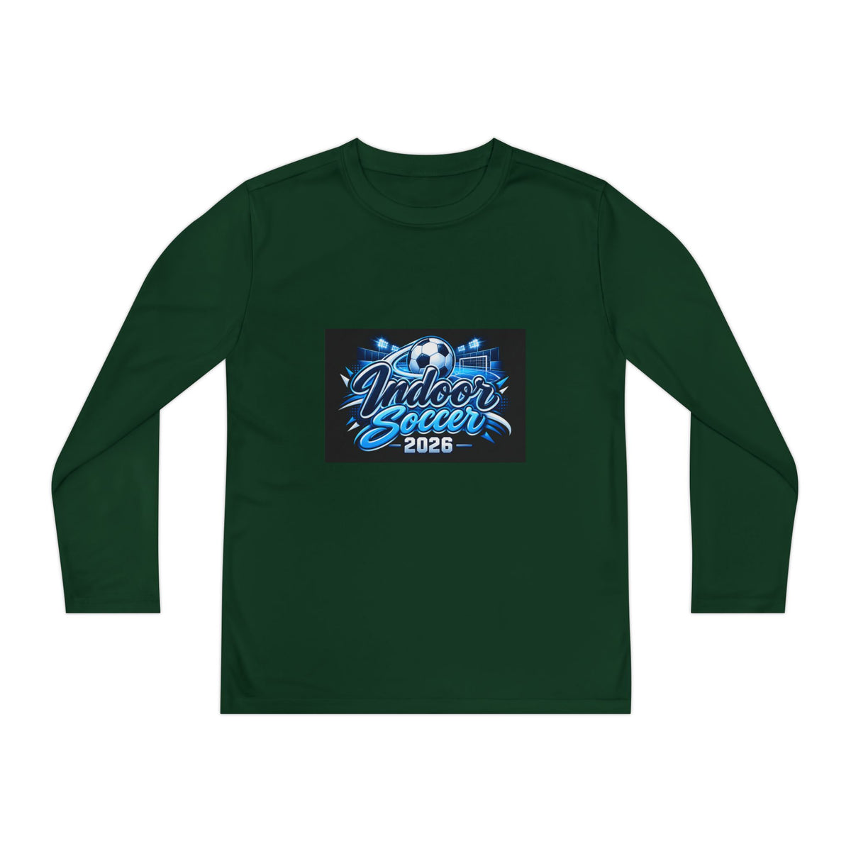 Indoor Soccer 2026 Youth Long Sleeve Tee — Youth Soccer Team Shirt
