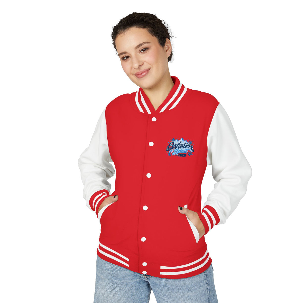 Winter Vibes Letterman Jacket
