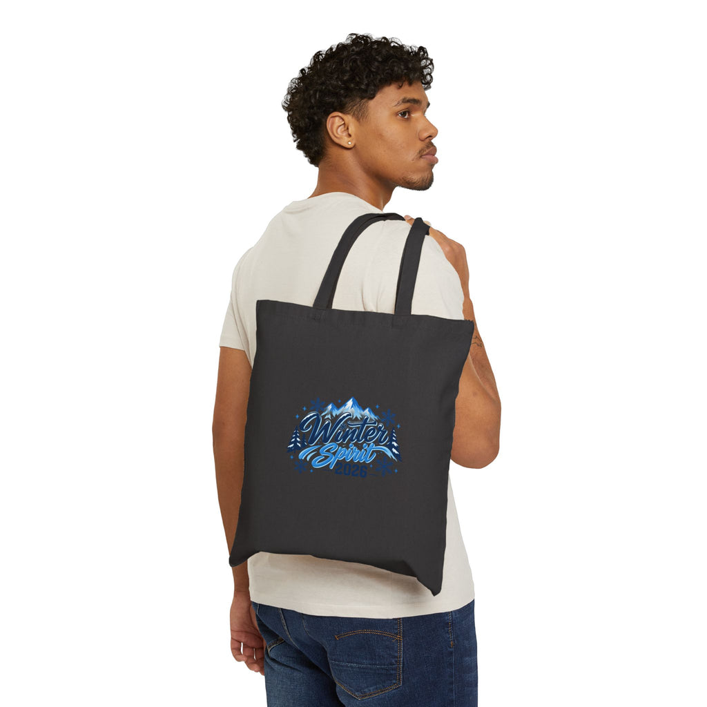 Winter Spirit 2026 Tote Bag — Cotton Canvas Holiday Market Tote
