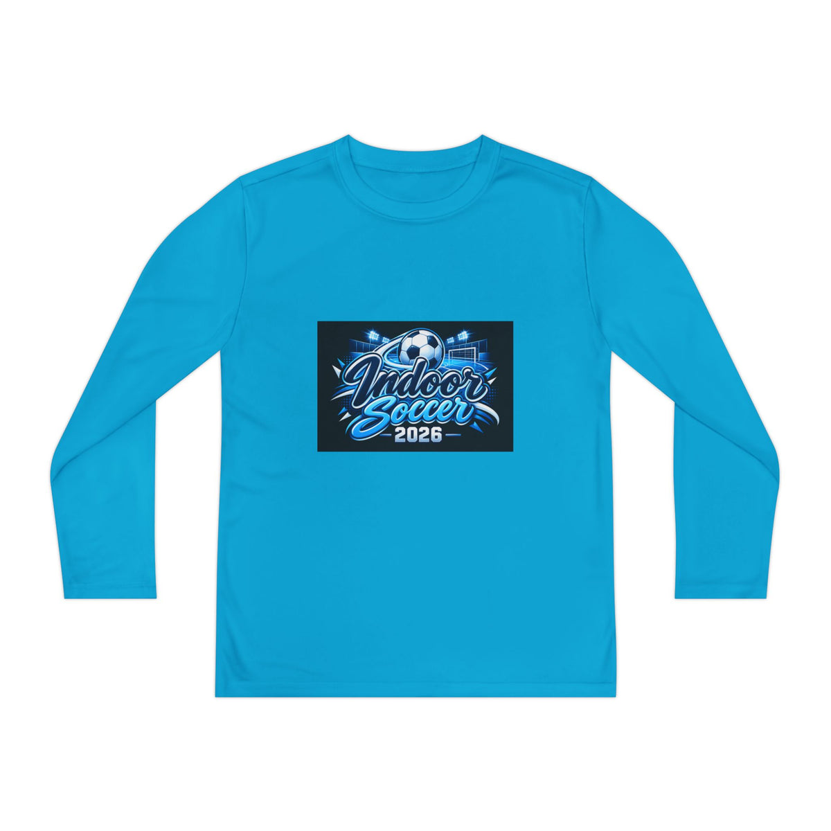 Indoor Soccer 2026 Youth Long Sleeve Tee — Youth Soccer Team Shirt