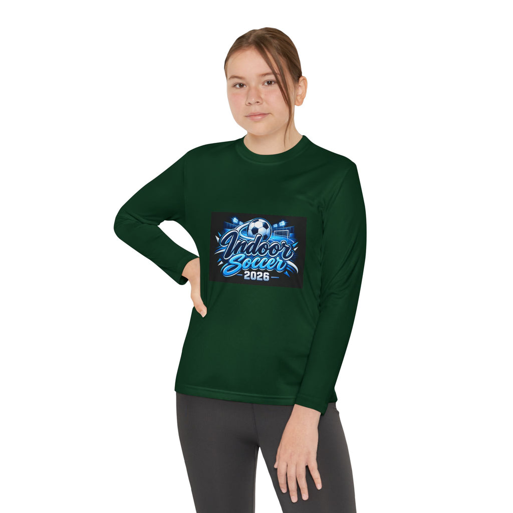 Indoor Soccer 2026 Youth Long Sleeve Tee — Youth Soccer Team Shirt