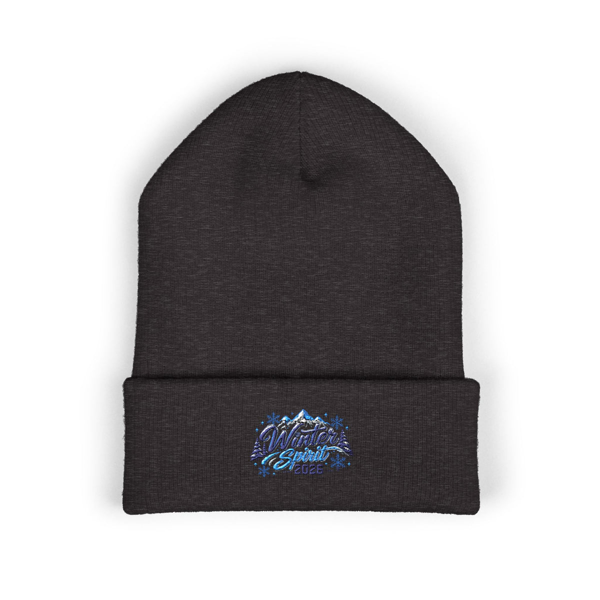 Embroidered 'Winter Camper 2026' Cuffed Beanie – Cozy Outdoor Skiing & Camping Hat