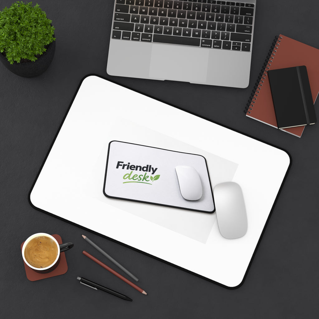 Desk Mat — Friendly Desk Logo Mouse Pad for Office & Home