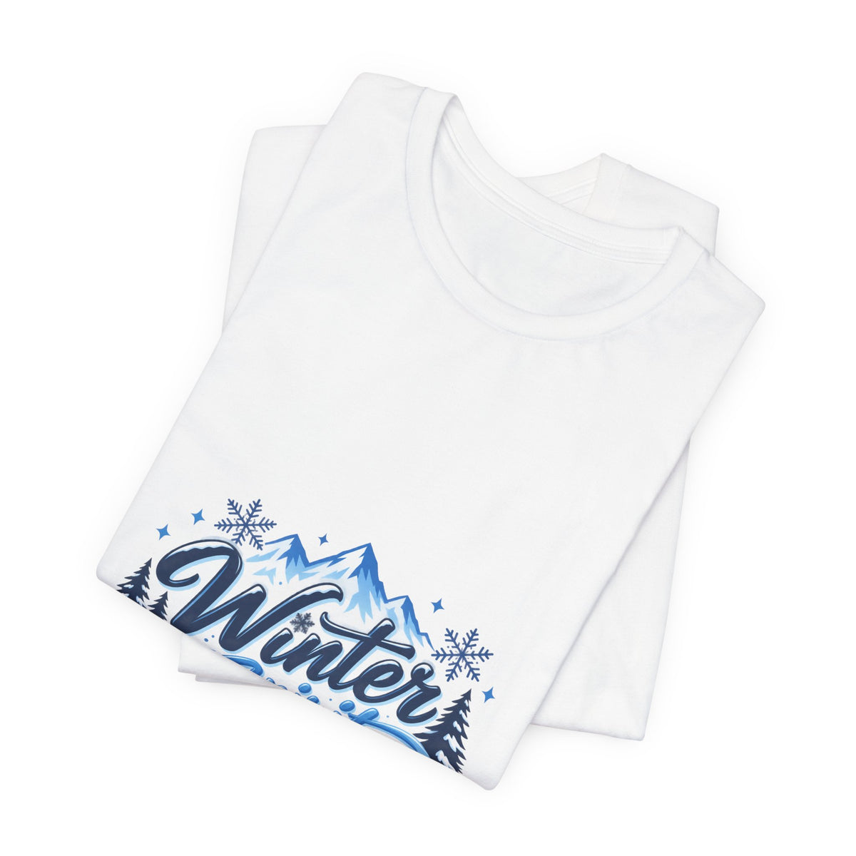 Winter Spirit 2026 T-Shirt — Mountain Snowflakes Holiday Tee