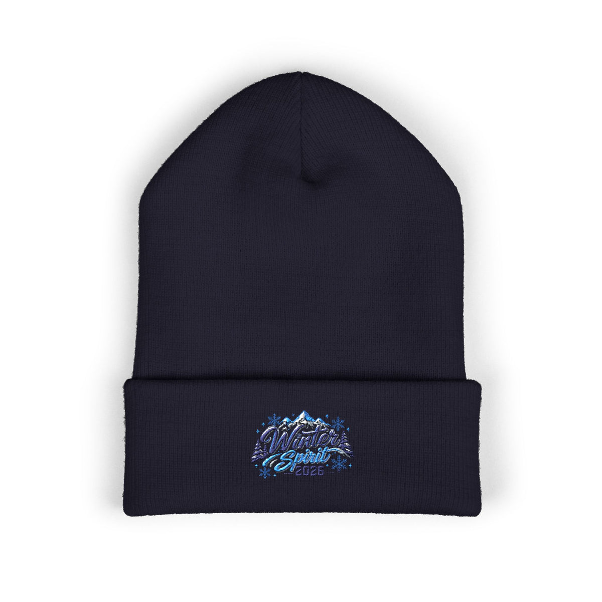 Embroidered 'Winter Camper 2026' Cuffed Beanie – Cozy Outdoor Skiing & Camping Hat