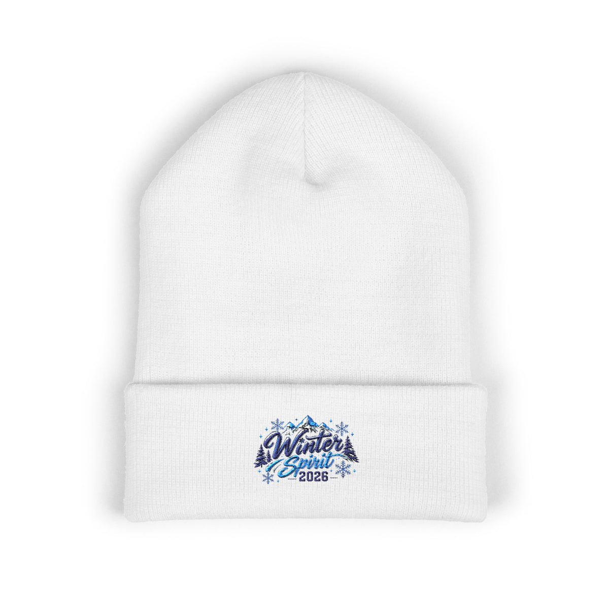 Embroidered 'Winter Camper 2026' Cuffed Beanie – Cozy Outdoor Skiing & Camping Hat