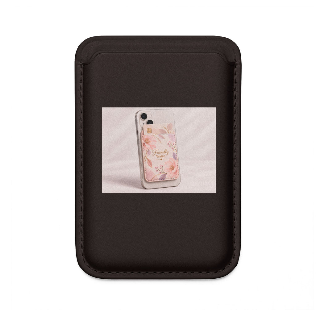 Floral 'Be Kind' Vegan MagSafe Wallet — Adhesive Card Holder for iPhone