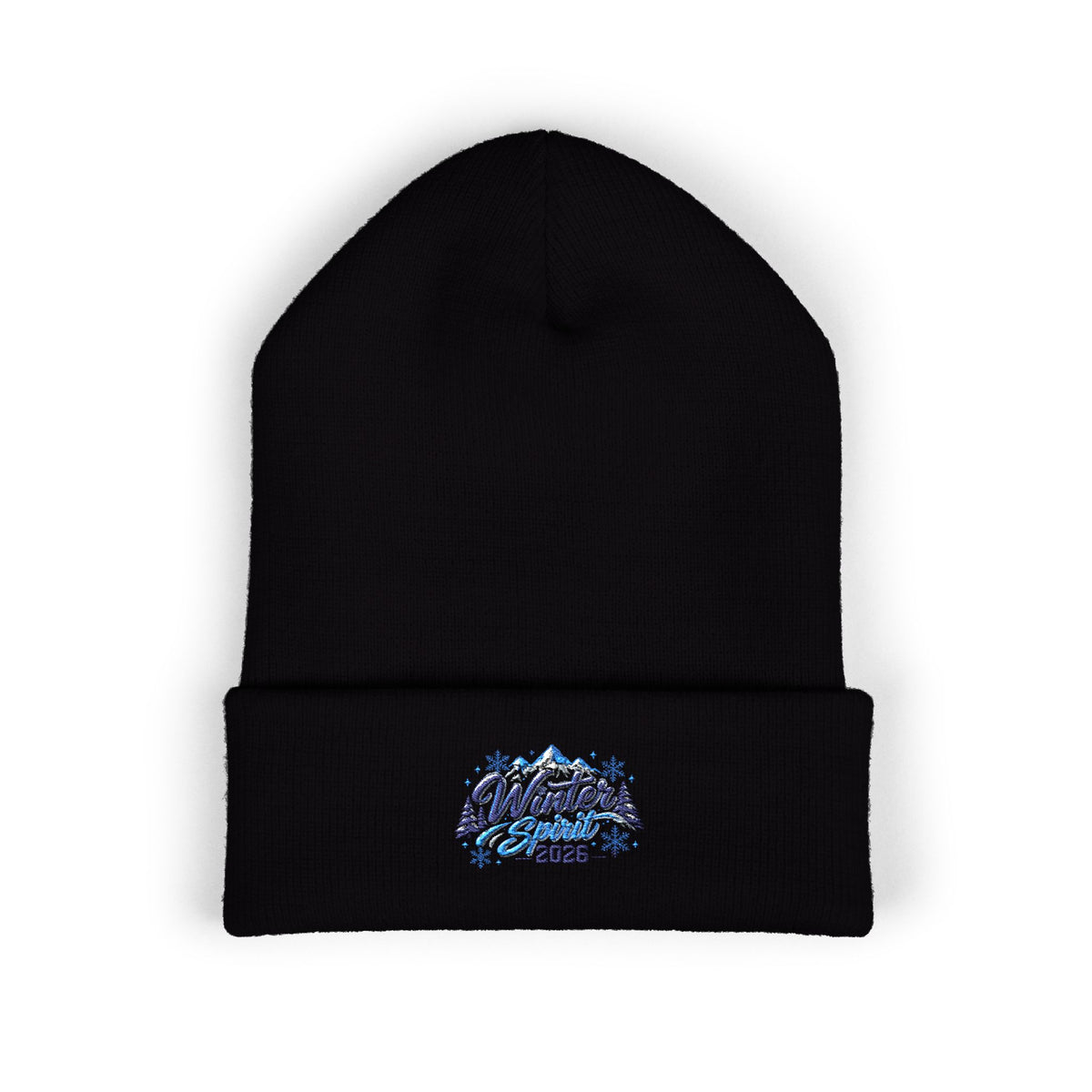 Embroidered 'Winter Camper 2026' Cuffed Beanie – Cozy Outdoor Skiing & Camping Hat