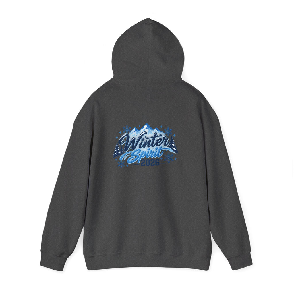 Winter Spirit 2026 Hoodie - Mountain Snowflake Holiday Pullover