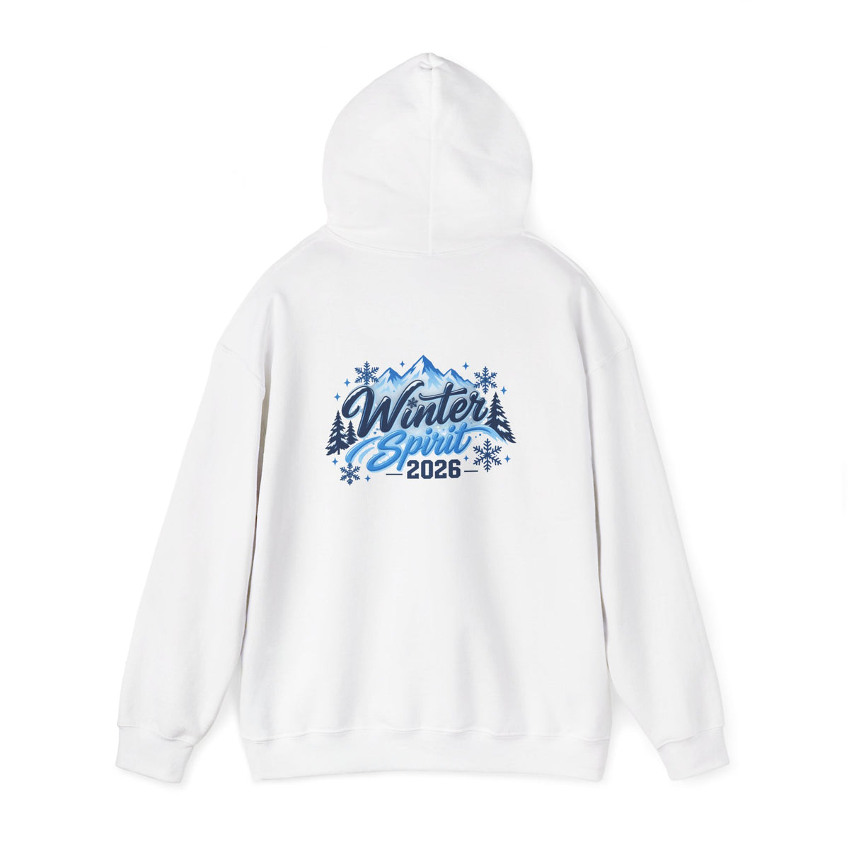 Winter Spirit 2026 Hoodie - Mountain Snowflake Holiday Pullover