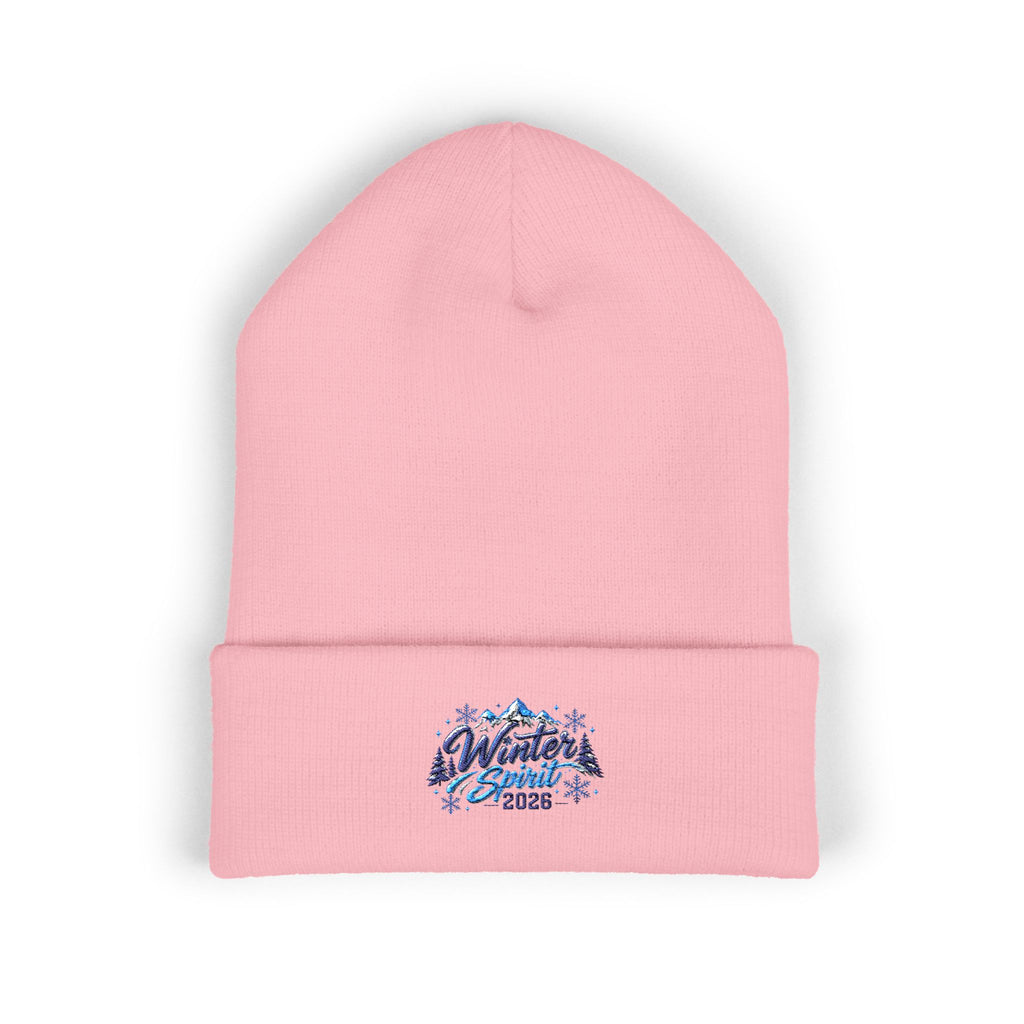 Embroidered 'Winter Camper 2026' Cuffed Beanie – Cozy Outdoor Skiing & Camping Hat
