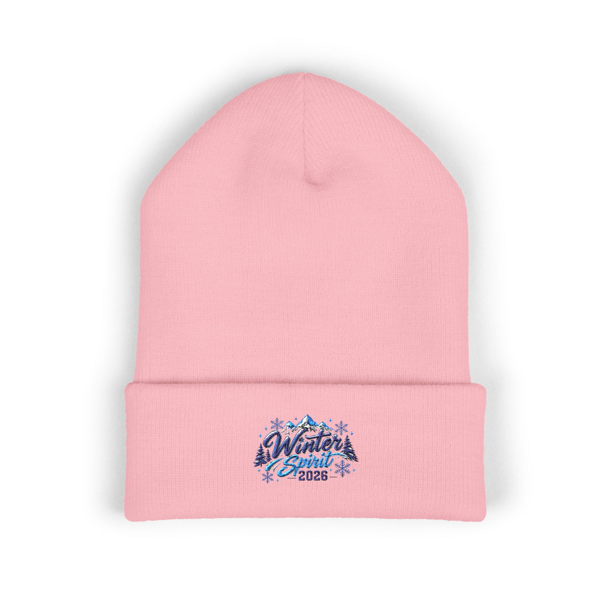 Embroidered 'Winter Camper 2026' Cuffed Beanie – Cozy Outdoor Skiing & Camping Hat