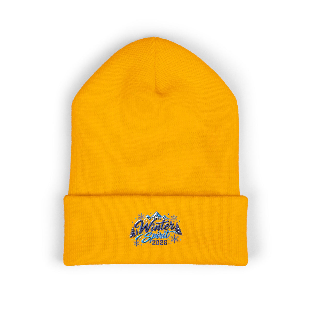 Embroidered 'Winter Camper 2026' Cuffed Beanie – Cozy Outdoor Skiing & Camping Hat